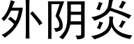 外阴炎 (黑体矢量字库)