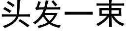 头发一束 (黑体矢量字库)