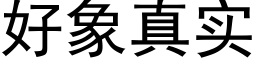 好象真实 (黑体矢量字库)