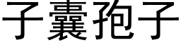 子囊孢子 (黑體矢量字庫)