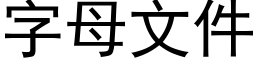 字母文件 (黑體矢量字庫)