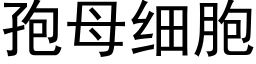 孢母细胞 (黑体矢量字库)