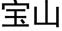 宝山 (黑体矢量字库)