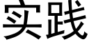 实践 (黑体矢量字库)