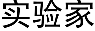 实验家 (黑体矢量字库)