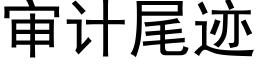 审计尾迹 (黑体矢量字库)