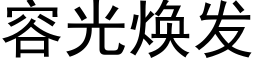 容光煥發 (黑體矢量字庫)