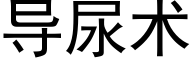 導尿術 (黑體矢量字庫)