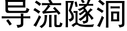 導流隧洞 (黑體矢量字庫)