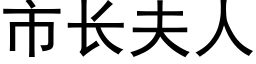 市长夫人 (黑体矢量字库)