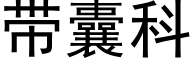 帶囊科 (黑體矢量字庫)