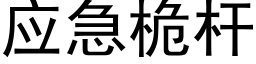 应急桅杆 (黑体矢量字库)