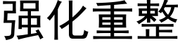 強化重整 (黑體矢量字庫)