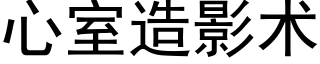 心室造影術 (黑體矢量字庫)