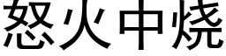 怒火中烧 (黑体矢量字库)