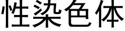 性染色體 (黑體矢量字庫)