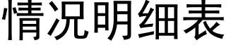 情況明細表 (黑體矢量字庫)