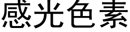 感光色素 (黑體矢量字庫)