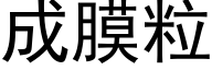 成膜粒 (黑體矢量字庫)