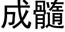 成髓 (黑体矢量字库)