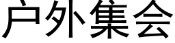 户外集会 (黑体矢量字库)