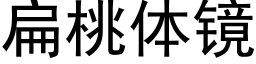 扁桃体镜 (黑体矢量字库)