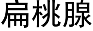 扁桃腺 (黑体矢量字库)