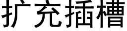 扩充插槽 (黑体矢量字库)