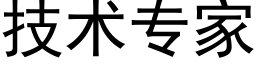 技術專家 (黑體矢量字庫)