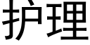 护理 (黑体矢量字库)