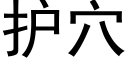 护穴 (黑体矢量字库)