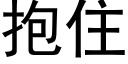 抱住 (黑體矢量字庫)