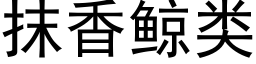 抹香鲸類 (黑體矢量字庫)