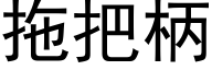 拖把柄 (黑体矢量字库)