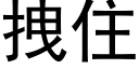 拽住 (黑體矢量字庫)