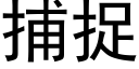 捕捉 (黑体矢量字库)