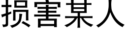 損害某人 (黑體矢量字庫)