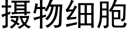 摄物细胞 (黑体矢量字库)