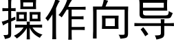 操作向导 (黑体矢量字库)