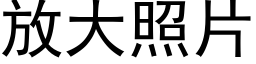 放大照片 (黑體矢量字庫)