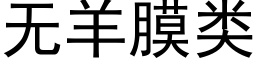 无羊膜类 (黑体矢量字库)