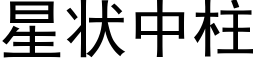 星状中柱 (黑体矢量字库)