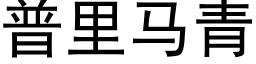 普里马青 (黑体矢量字库)