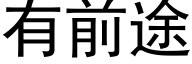 有前途 (黑体矢量字库)