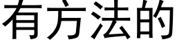 有方法的 (黑體矢量字庫)