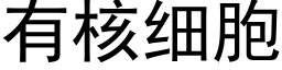 有核細胞 (黑體矢量字庫)