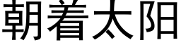 朝着太陽 (黑體矢量字庫)