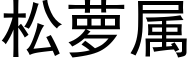 松萝属 (黑体矢量字库)