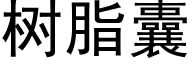 樹脂囊 (黑體矢量字庫)