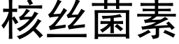 核絲菌素 (黑體矢量字庫)